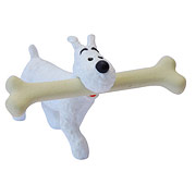 Adventures of Tintin Snowy with Bone Mini Statue